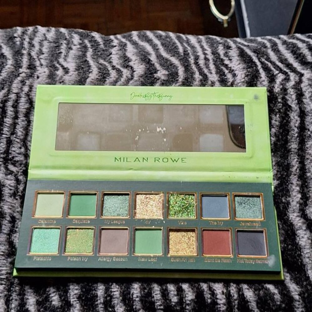 🌿 Milan Rowe “Poison Ivy” Eyeshadow Palette – Lightly Swatched | Indie